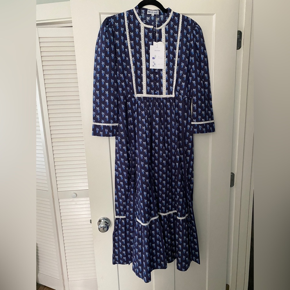 Pink City Prints Midnight Strawberry Audrey dress - Picture 7 of 9
